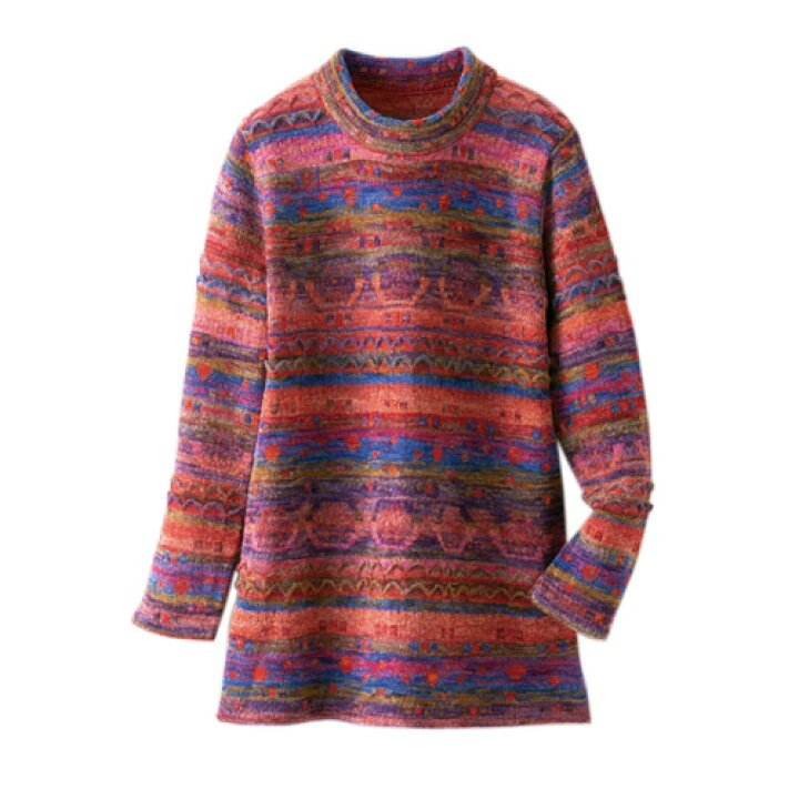 楽天市場】ニット チュニック セーター レディース 日本製 かすり  