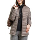 ダウン レディース シニア 秋冬 すっきり着れる軽量ダウンジャケット（全3色） ダウンコート 婦人服 ミセス 女性 上着 アウター パープル ライトグレー モカ 紫 灰色 茶色系 暖かい あったか シニアファッション 50代 60代 70代 80代 プレゼント　pos　fri　p20563　p23479