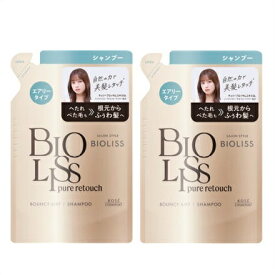 送料無料メール便 ［2個セット］SS　ビオリス　ピュアレタッチ　ぺたふぅわ シャンプー　エアリータイプ　つめかえ用　340ml入り×2個 ・メール便にて発送致します