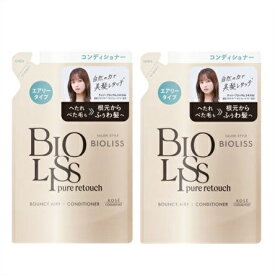 送料無料メール便 ［2個セット］SS　ビオリス　ピュアレタッチ　ぺたふぅわ ヘアコンディショナー　エアリータイプ　つめかえ用　340ml入り×2個 ・メール便にて発送致します