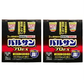 送料無料 ◎【第2類医薬品】［まとめ販売］バルサンプロEX　ノンスモーク霧タイプ　12～20畳用　93g×2個入り×2個 ●翌日配達「あす楽」対象商品（休業日を除く）●