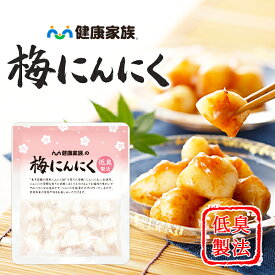 ＼全品ポイント10倍&最大20%OFFクーポン配布中／(9/18(金)0:00〜9/25(金)23:59まで) 健康家族公式 梅にんにく＜120g＞［ 季節限定 梅 にんにく 国産 有機 紀州南高梅 焼津製造鰹節 ごはんのお供 おつまみ 低臭製法 ]