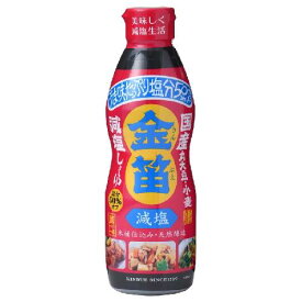 金笛 減塩しょうゆ デラミボトル （450ml） 【笛木醤油】