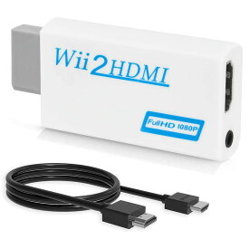 Wii HDMI 変換アダプタ HDMIケーブル付属 Wii専用 コンバーター HD FullHD 1080p