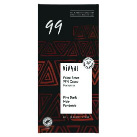 【お買上特典】【11-3月】ViVANI オーガニックファインダークチョコレート99% （80g） 【ニコウトレーディング】