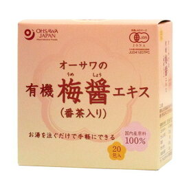 【お買上特典】オーサワの有機梅醤エキス（番茶入り）分包 180g（9g×20包）