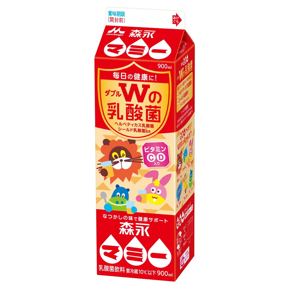 森永乳業森永マミーWの乳酸菌900ml12本