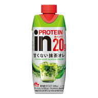 森永乳業 inPROTEIN(インプロテイン) 甘くない抹茶オレ 330ml 12本
