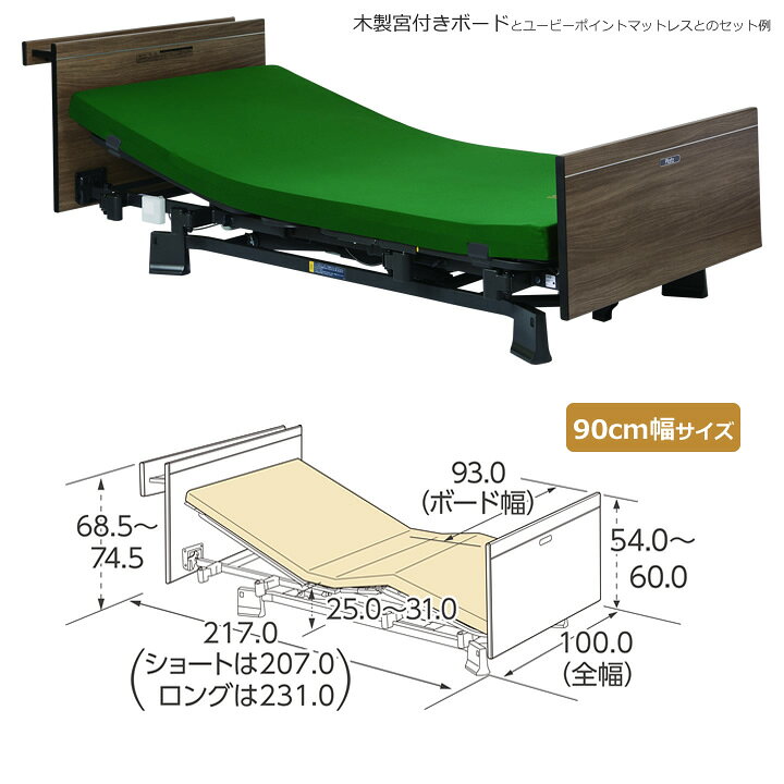楽天市場】介護ベッド 在宅介護用ベッド 背上げ1モーターベッド 