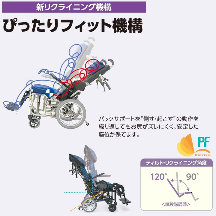 楽天市場】車椅子 くるーん 車いす ティルト リクライニング式車椅子 