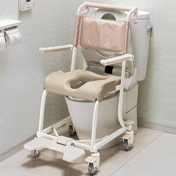 楽天市場】入浴用品 水まわり用車いす 4輪キャスタータイプ ソフト 