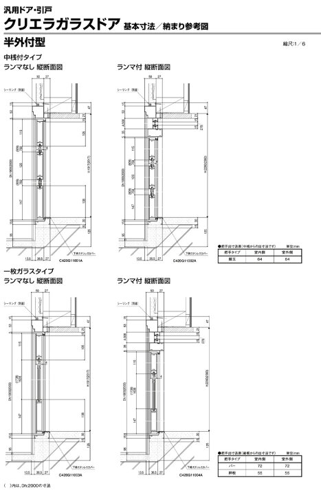 楽天市場】店舗ドア クリエラガラスドア 内付型 片開き 0720(w788mm 