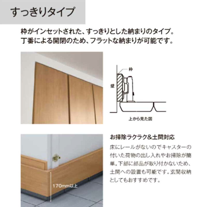 ラシッサDヴィンティア LAA クローゼット折れ戸 (0720・0820M)LIXIL 