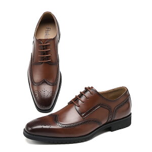 \月末セール★20%OFFクーポン/ Flukin ビジネスシューズ 革靴 メンズ 走れる 超軽量 通気性抜群 高級レザー 歩きやすい 滑り防止 疲れにくい 皮靴 健歩シューズ 90日保証付き 冠婚葬祭 フォ