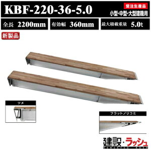 �y���a�u���b�W�̔��z�A���~�u���b�W �S��2200mm×�L����360mm �ő�ύ�5.0t 2�{�Z�b�g [KBF-220-36-5.0] KBF�^�u���b�W ���^ ���^ ��^���@�p ���[���[ �S�V���[ �S���V���[�p �A���~�� ���_�[���[�� 
