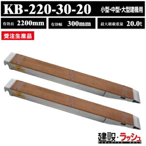 �y���a�u���b�W�z�A���~�u���b�W �L����2200mmx�L����300mm �ő�ύ�20t 2�{�Z�b�g [KB-220-30-20] KB�^ ���^ ���^ ��^���@�p ���[���[ �S�V���[ �S���V���[�p �A���~�� ���_�[���[�� ���ݔ� �ύ� ��