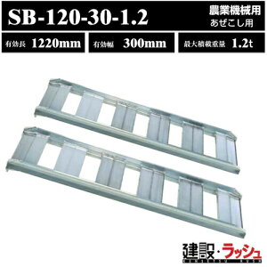 �y���a�u���b�W�z�A���~�u���b�W �S��1220mm×�L����300mm �ő�ύ�1.2t 2�{�Z�b�g [SB-120-30-1.2] ���������p�u���b�W �c���u���b�W �_�Ƌ@�B�p �S���V���[ �z�C�[���p �ޏ� ������ �A���~�� ���_�[