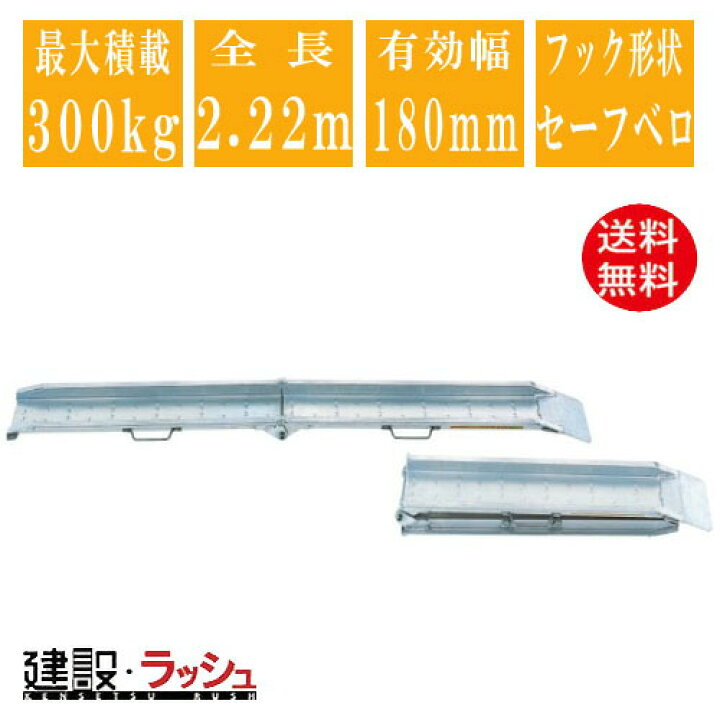 楽天市場】【昭和ブリッジ】アルミブリッジ 全長2220mm×有効幅180mm 