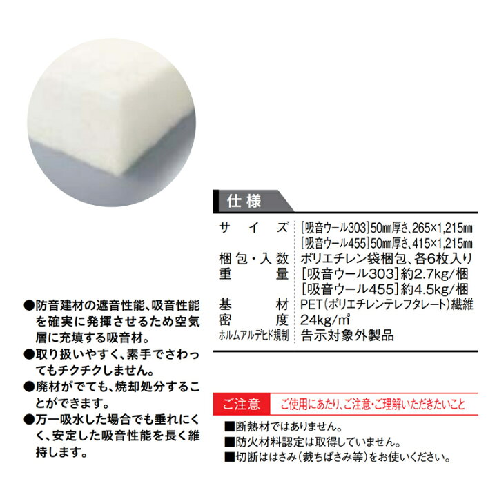 ダイケン 吸音ウール 6枚入り 8セット