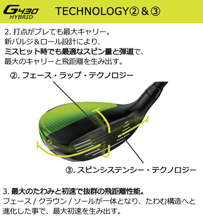 楽天市場】特価 PING G430 ハイブリッド ユーティリティ 左用 TOUR AD 