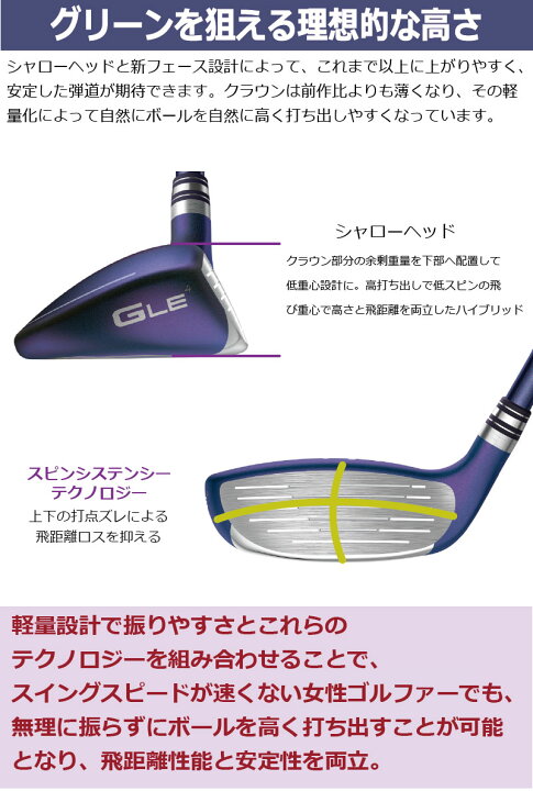 楽天市場】ピン GLE4 レディース PING Ladies ハイブリッド 
