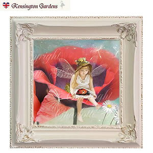 天使 妖精 絵画 リメンバーミー(私のこと覚えててね) ヴィンテージフレームS フェアリー 【 送料無料 】 シャーロット バード 妖精の写真家 インテリア フェアリー エンジェル アート ヴ