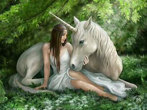 3d�A�[�g�v�����g �t�@���^�W�[�Ɖp������ ���}���e�B�b�N ���j�R�[���G�� �O�b�Y �C�M���X �p���G�� �s���A�n�[�g�y�A�� �X�g�[�N�X�z Anne Stokes