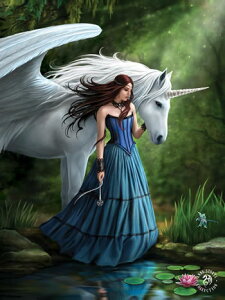 3d�A�[�g�v�����g �t�@���^�W�[�Ɖp�������@���}���e�B�b�N ���j�R�[���G�� �O�b�Y �C�M���X �p���G�� �G���`�����e�b�h�v�[�� (���@�̒r�j�y�A�� �X�g�[�N�X�z Anne Stokes