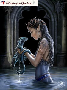 �E�H�[�^�[�h���S���y�A�� �X�g�[�N�X�z Anne Stokes 3d�A�[�g�v�����g �|�X�g�J�[�h �͂��� �n�K�L �S�V�b�N �t�@���^�W�[�Ɖp������ ���}���e�B�b�N �V�g�G�� �G���W�F�� �C�M���X �p���G�� 
