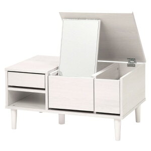 �R�X���e�[�u�� �h���b�T�[ �Z���^�[�e�[�u�� ��75cm �z���C�g�E�H�b�V�� RD-1125WS �y�k�C���E����E���� �����ʁz