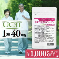 非変性2型コラーゲン【クーポンで1,000円OFF】 UC-II 30日分 II型コラーゲン コラーゲン サプリ MSM コン…