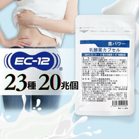 乳酸菌 サプリ 20兆個 23種の乳酸菌 + 酵素 乳酸菌 EC-12 乳酸菌サプリメント 乳酸菌 カプセル 菌パワー ビフィズス菌 プロバイオティクス 送料無料