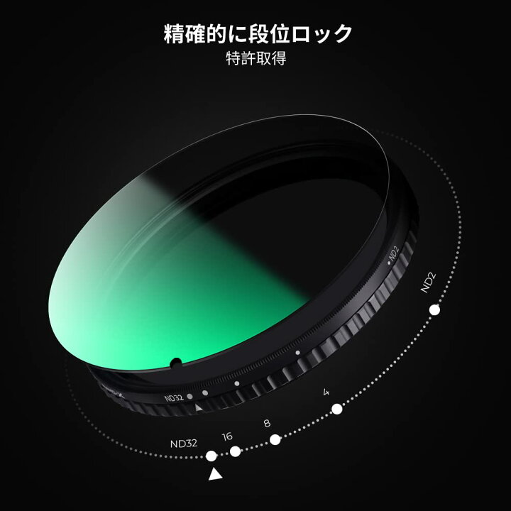 楽天市場】ND2-ND32減光フィルター 37~105mm 可変式 NDフィルター X状 