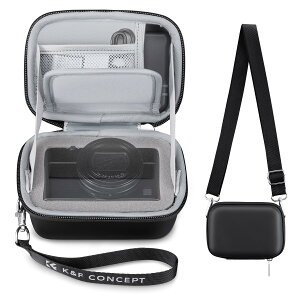 K&F CONCEPT �f�W�^���J�����P�[�X �ی�P�[�X �J�������[�o�b�O EVA �J�����X�g���b�v�t�� ���R�[GR3/GR3x/�\�j�[RX100 I?VII/Canon G7X/G9X/G5X Mark II/�x�m�t�C����XF10/XQ1/XQ2/Leica D-Lux/C-Lux �p�i�\�j�b�NLX10/