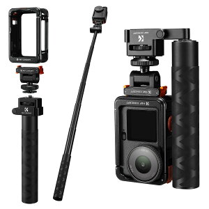 ����10%OFFxP5�{!! K&F CONCEPT Osmo Action 6��p ���B��_ �Z�b�g �N�B�b�N�����[�X�}�E���g�ƃJ�����P�[�W�t�� 180°���]�܂肽���ݎ� �������b�h �y�� 1/4�C���`�l�W&�ʒu���߃s���t�� Arri�ʒu���ߌ�