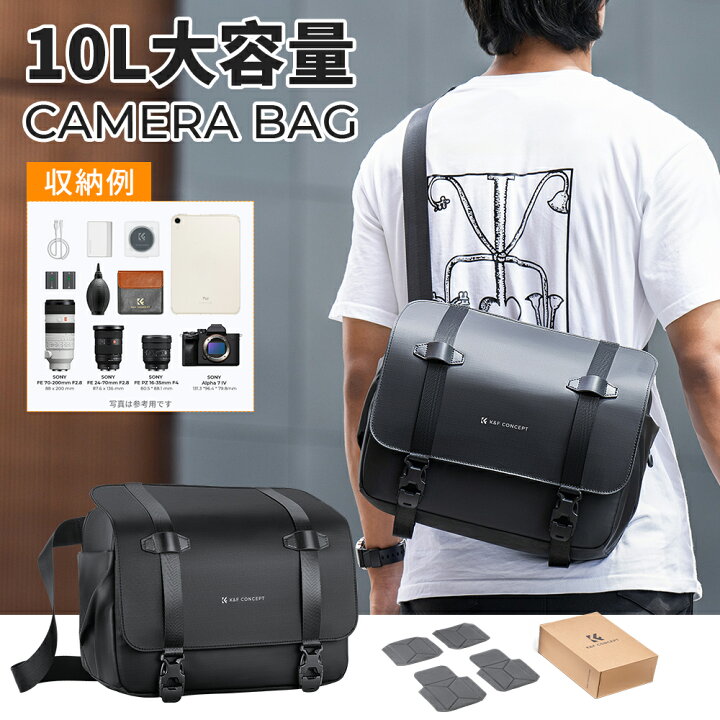 楽天市場】K&F CONCEPTカメラバッグ ショルダーバッグ カメラ 