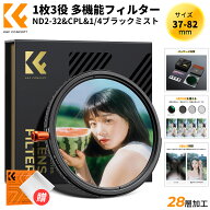 限定10%OFFxP5倍!! 37mm ND2-32&CPL&1/4ブラックミスト 3in1 1枚3役 多機能フィルター 減光効果+偏光効果…