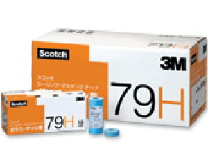 3M(スリーエム) マスキングテープ No.79H ガラス・サッシ用 24mm×18m巻【大箱/50巻入×10箱入】