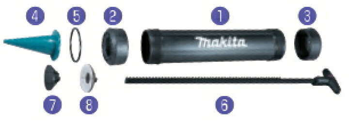 楽天市場】マキタ電動工具 充電式コーキングガン用ホルダCセット品 改造ピストンロッド＆ホルダーセット マキタ電動コーキングガン充電式1液用
