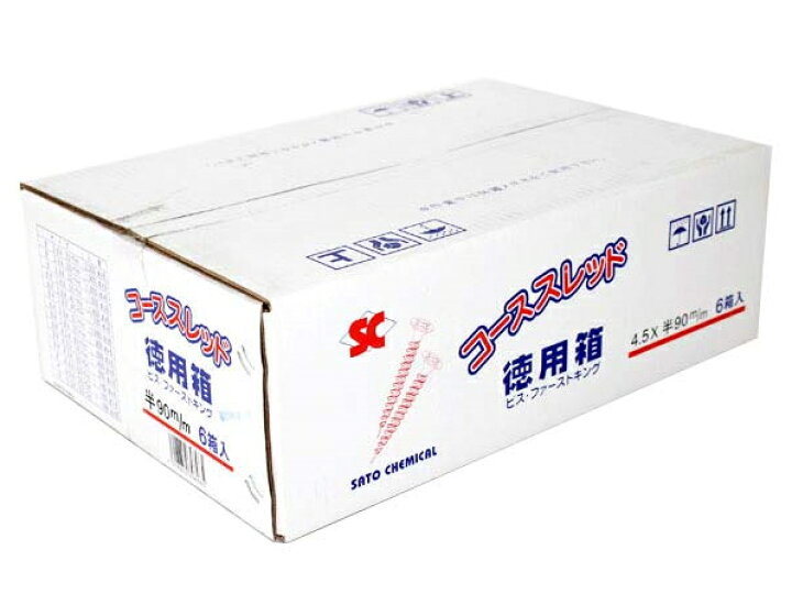 SC コーススレッド(徳用箱) 4.2×75mm 半ネジタイプ【1ケース/400本×6箱入】 ケンチクボーイ ステンレスコーススレッド ラッパ フレキなし 4.2×75mm 小箱 250本入り 半ネジ ビスファーストキング