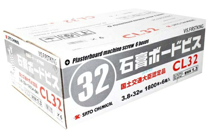 楽天市場】SC 石膏ボードビス（ラスコーティング） 大箱1ケース（小箱6 