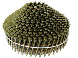 SC　ロール釘（斜め釘スクリュー）　2.1mm×38mm　タケノコ巻　2138NS【1ケース/400本×10巻×4箱】