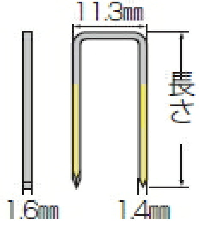 楽天市場】マキタ電動工具 フローリング用ステープル（接着剤付） 38mm 