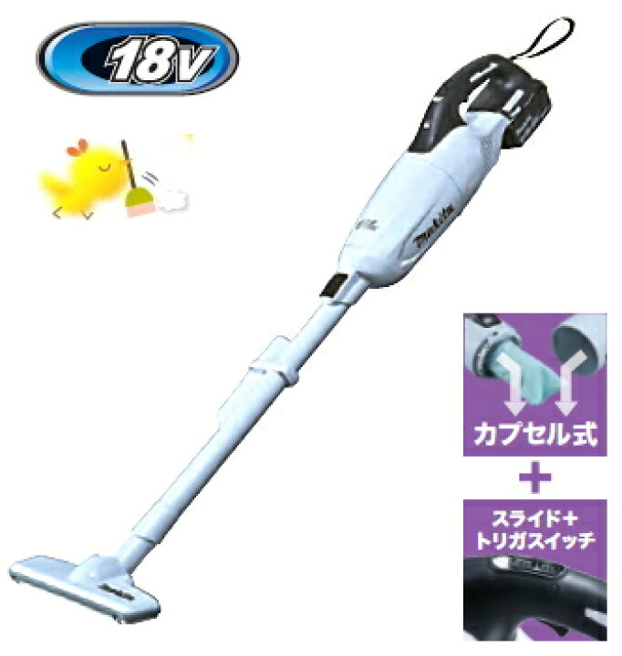 楽天市場】マキタ掃除機 18V充電式クリーナー CL280FDRFW（白 