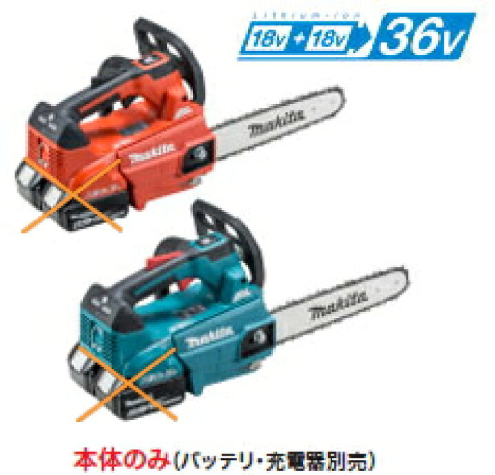 楽天市場】マキタ電動工具 【36V/18V+18V】充電式チェンソー【250mm 