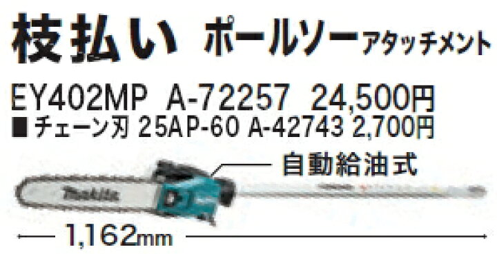 楽天市場】マキタ スプリット草刈機/刈払機用アタッチメント ポール 