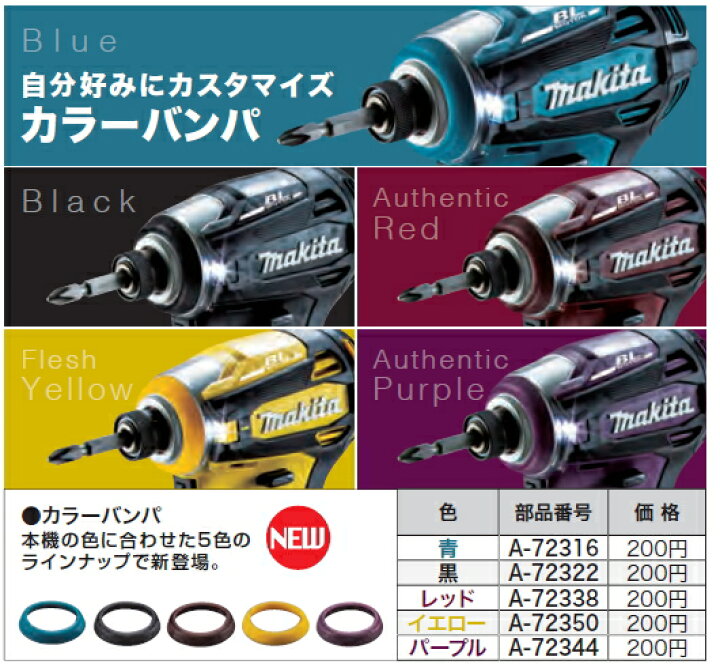 楽天市場】マキタ電動工具 インパクトドライバーTD172D・TD162D用 