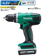 マキタ電動工具　14.4V充電式ドライバードリル　MDF347DSA【BL1420G×1個・充電器・ケース付】【ライトバ…