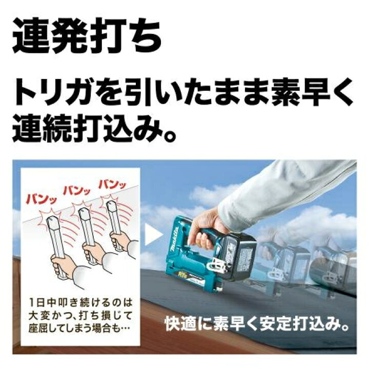 楽天市場】マキタ電動工具 18V充電式タッカー【RT線ステープル10mm幅 