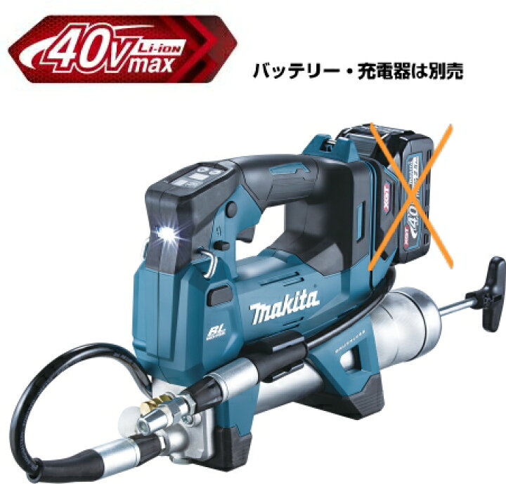 楽天市場】マキタ電動工具 40Vmax充電式グリスガン GP001GZ（本体のみ